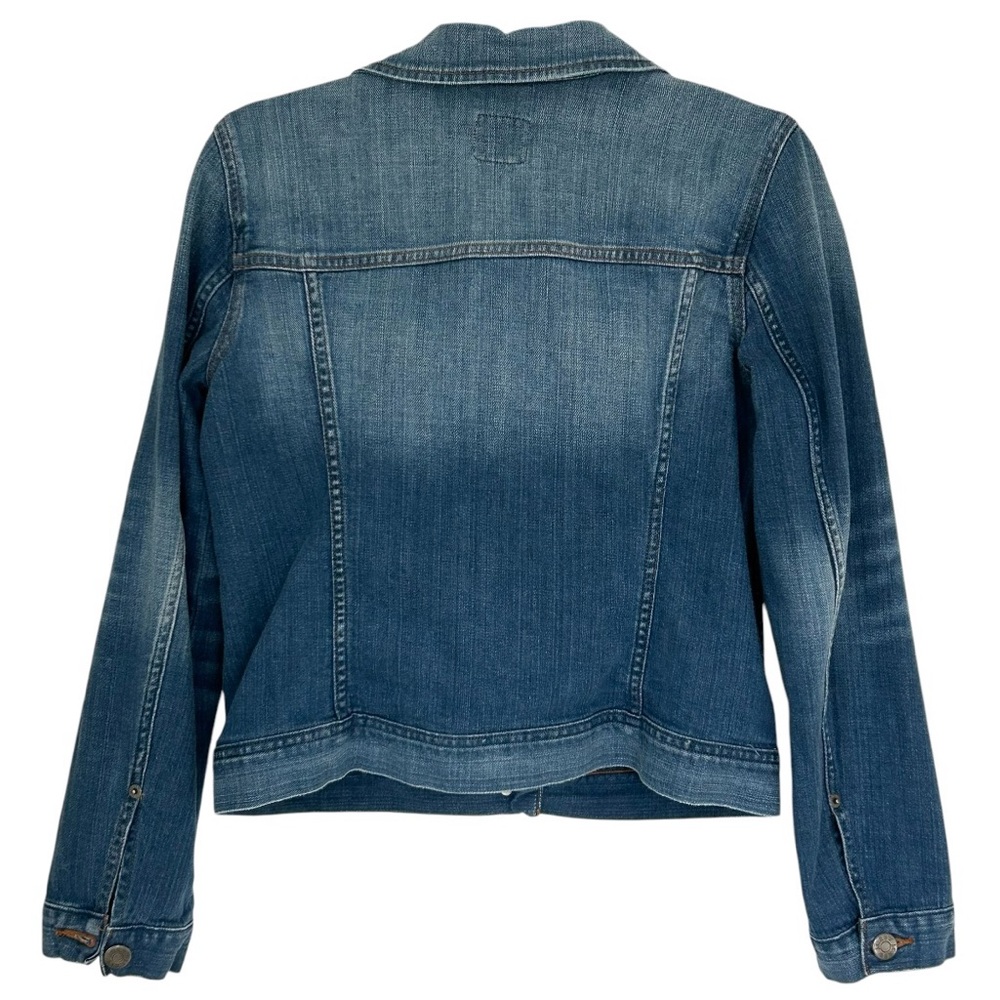 J. CREW Women’s Classic Denim Jean Jacket Light/Med. Blue Distressed Wash SIZE S - Picture 2 of 16